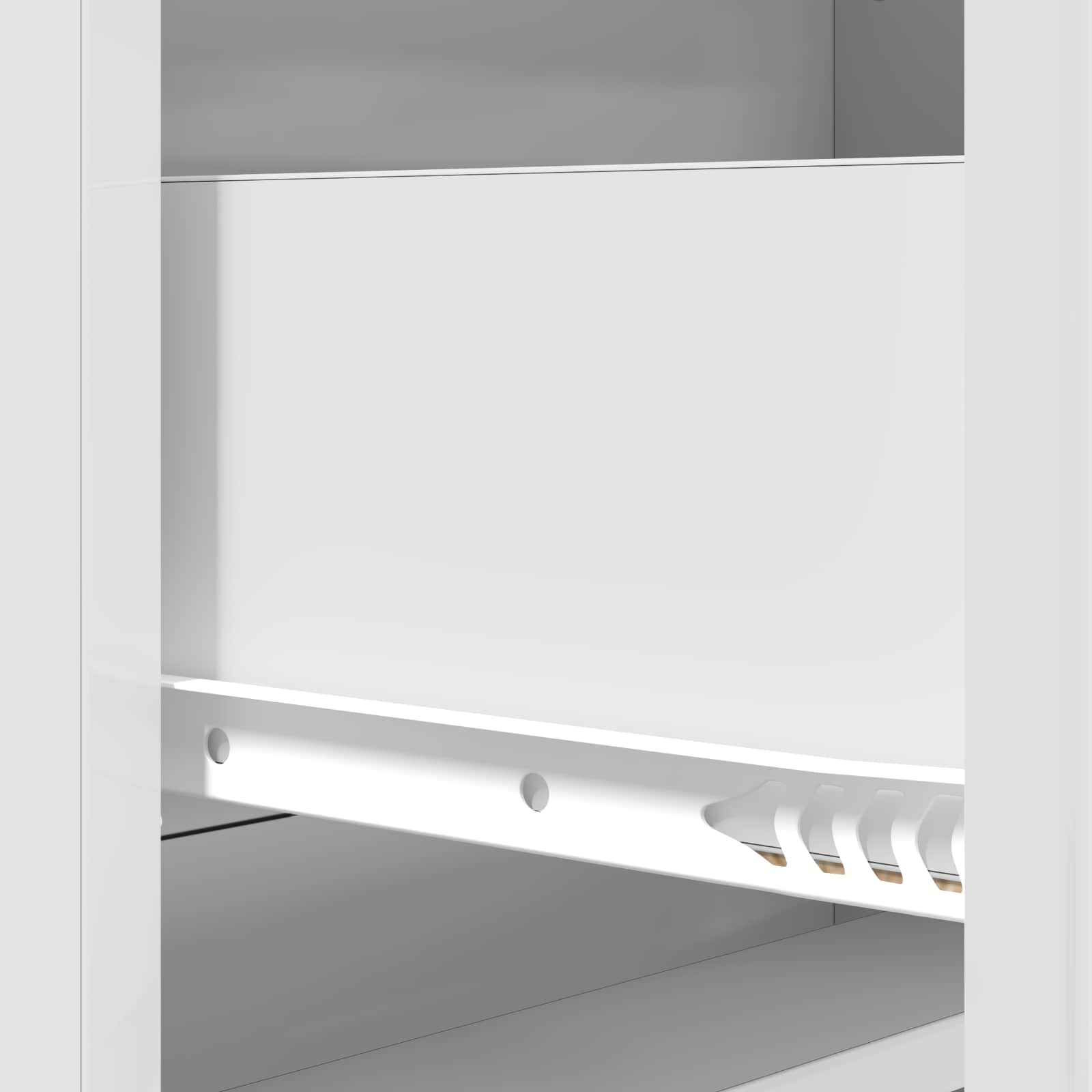 Schubladenschrank Hochglanz Weiß 66 x 34,5 x 92 cm