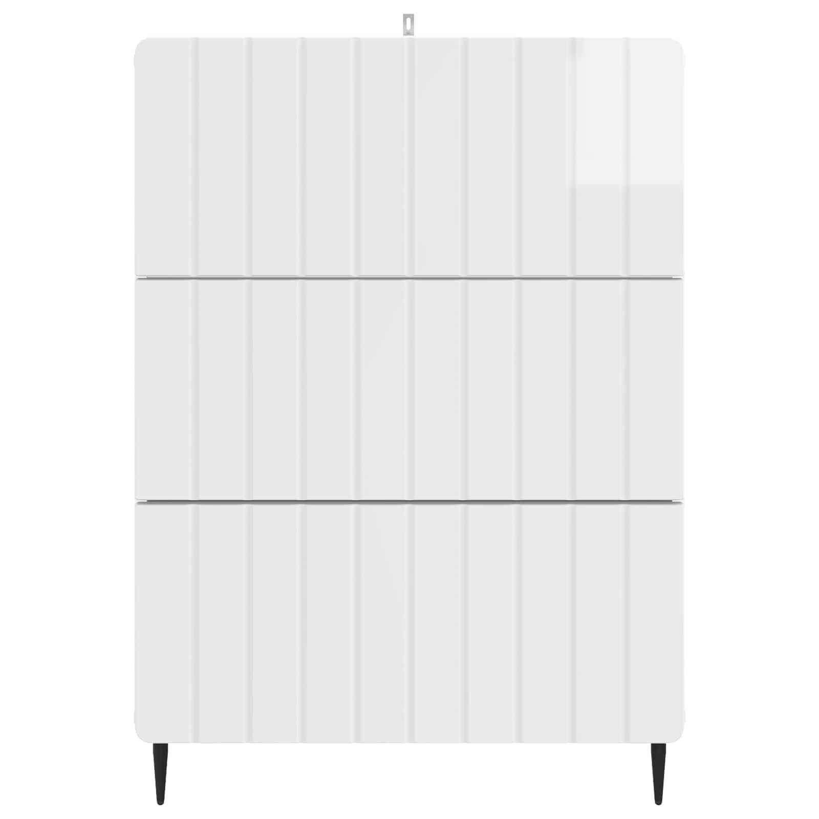 Schubladenschrank Hochglanz Weiß 66 x 34,5 x 92 cm