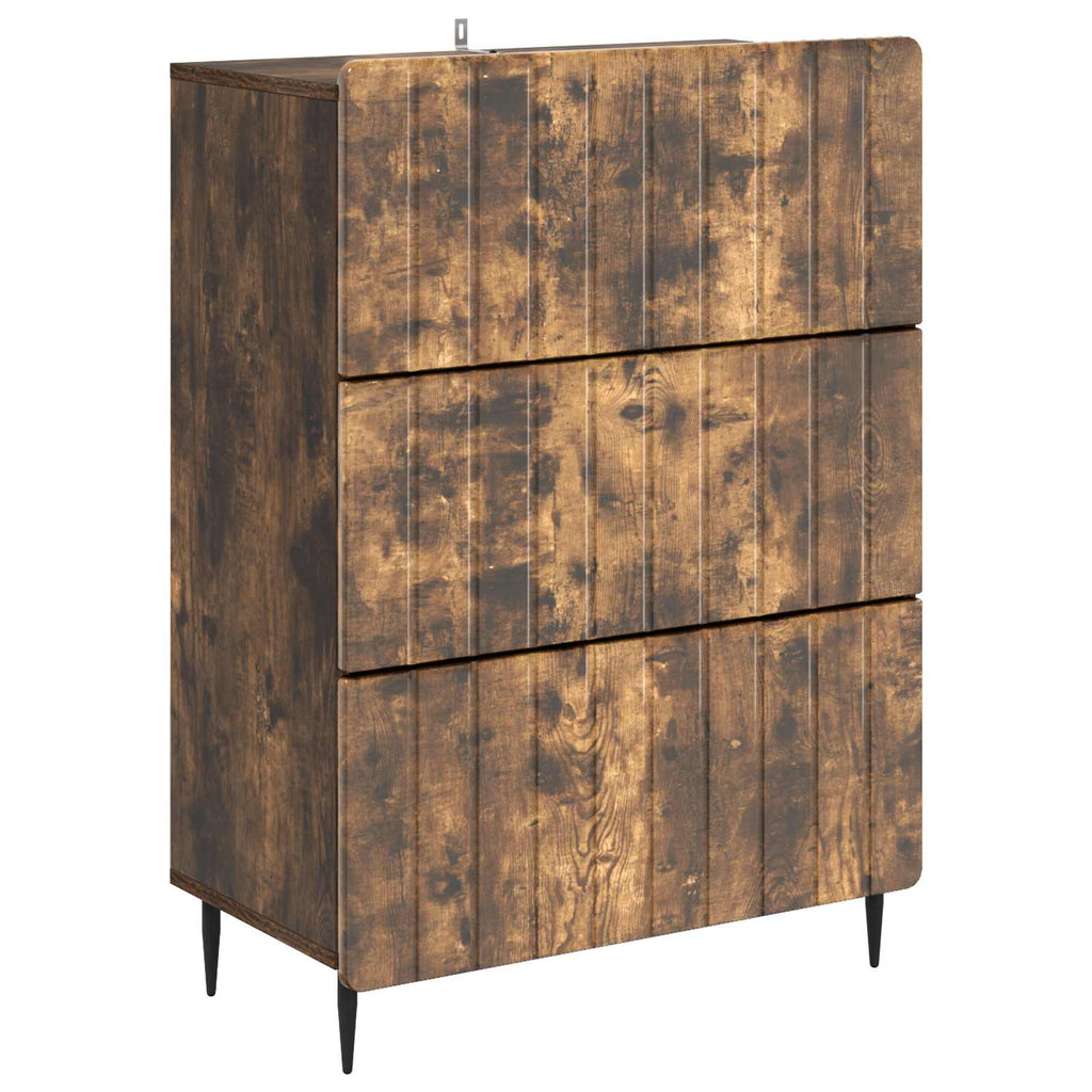 Schubladenschrank Geräucherte Eiche 66 x 34,5 x 92 cm