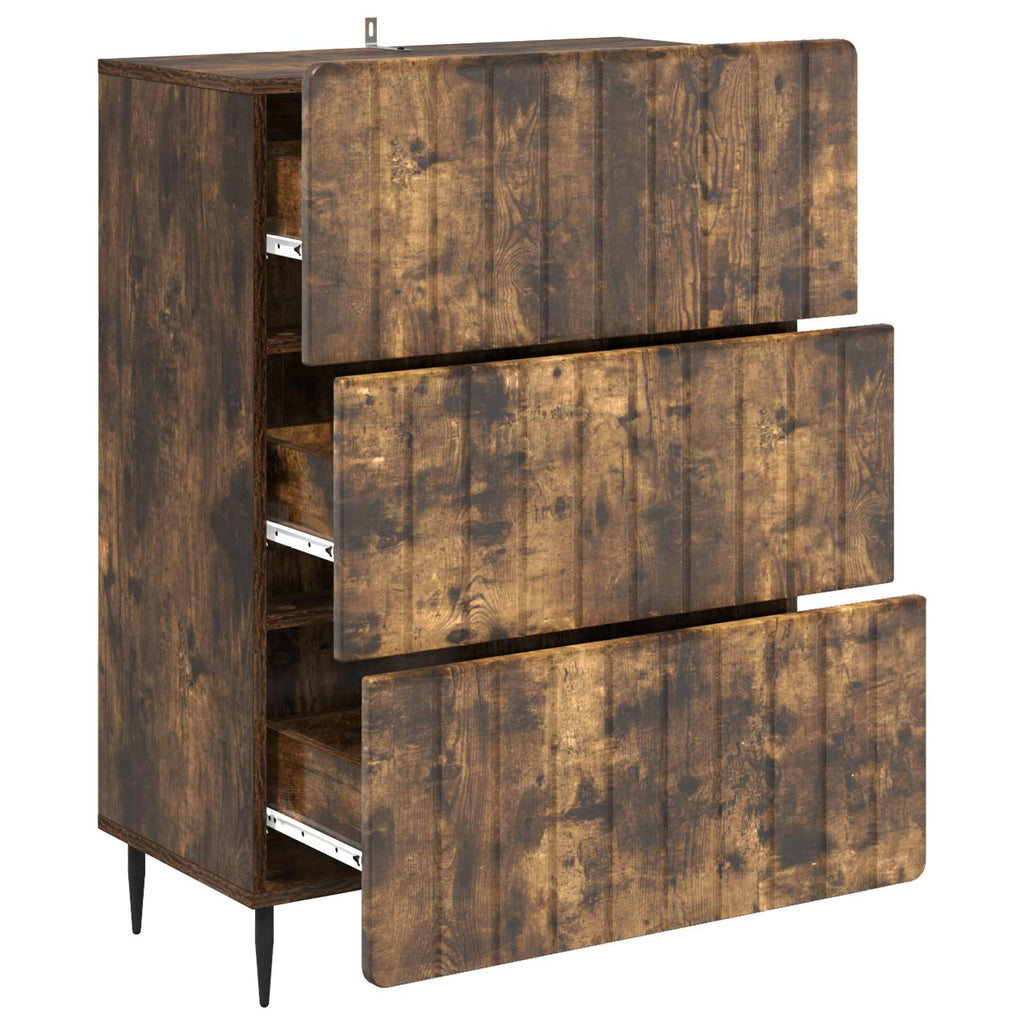 Schubladenschrank Geräucherte Eiche 66 x 34,5 x 92 cm