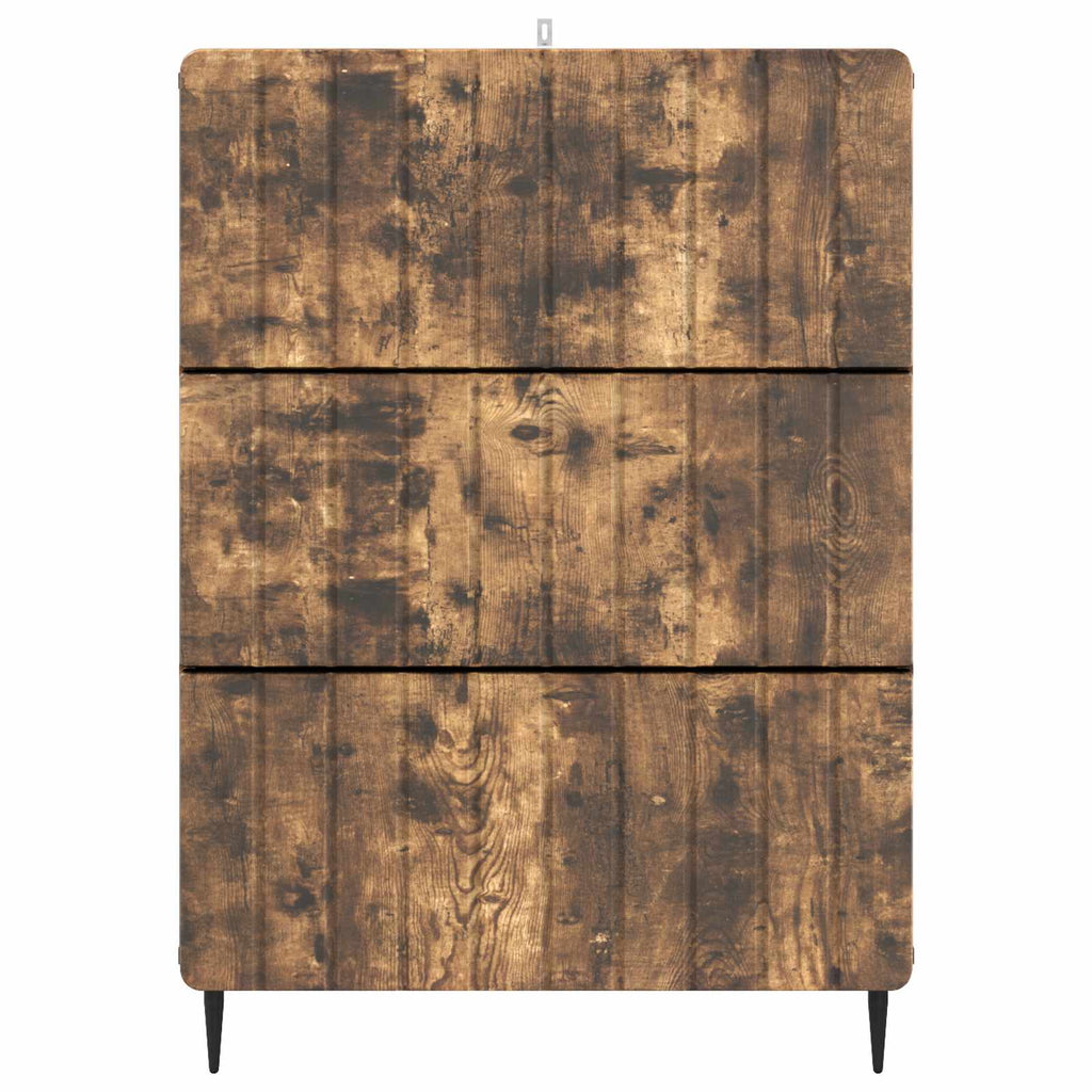 Schubladenschrank Geräucherte Eiche 66 x 34,5 x 92 cm