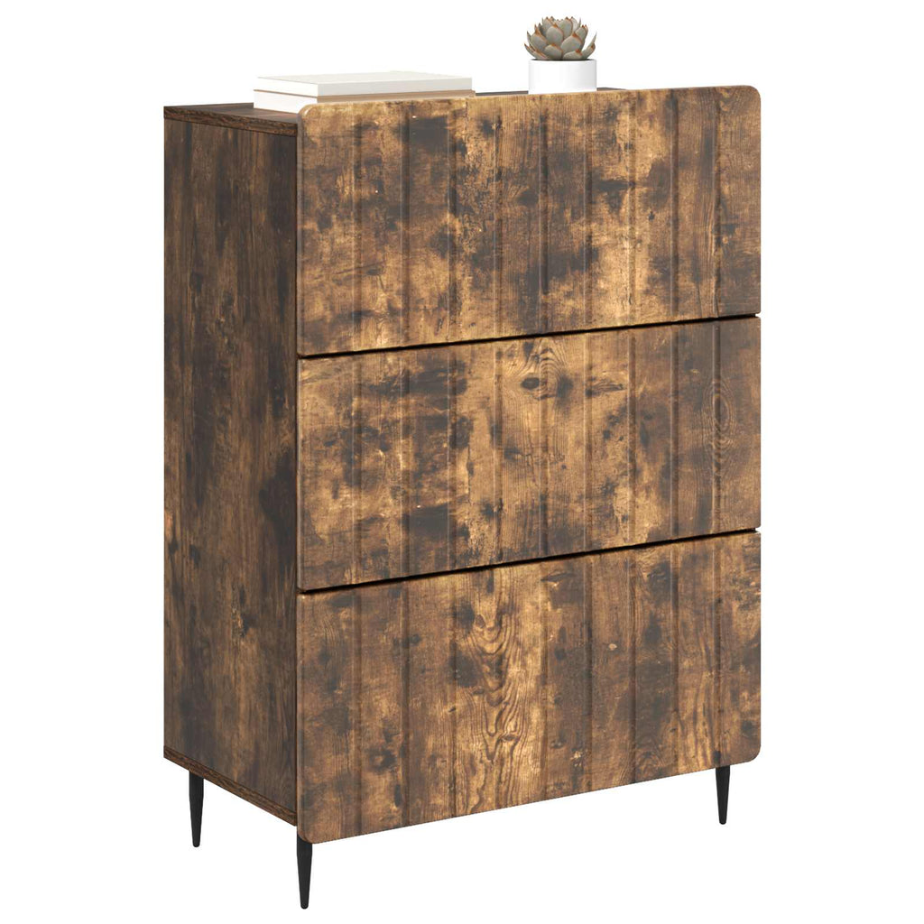 Schubladenschrank Geräucherte Eiche 66 x 34,5 x 92 cm