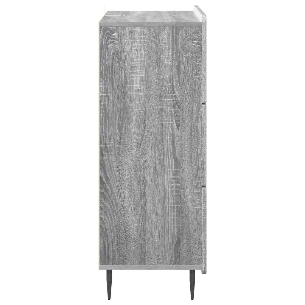 Schubladenschrank Graues Sonoma 66 x 34,5 x 92 cm Holzwerkstoff