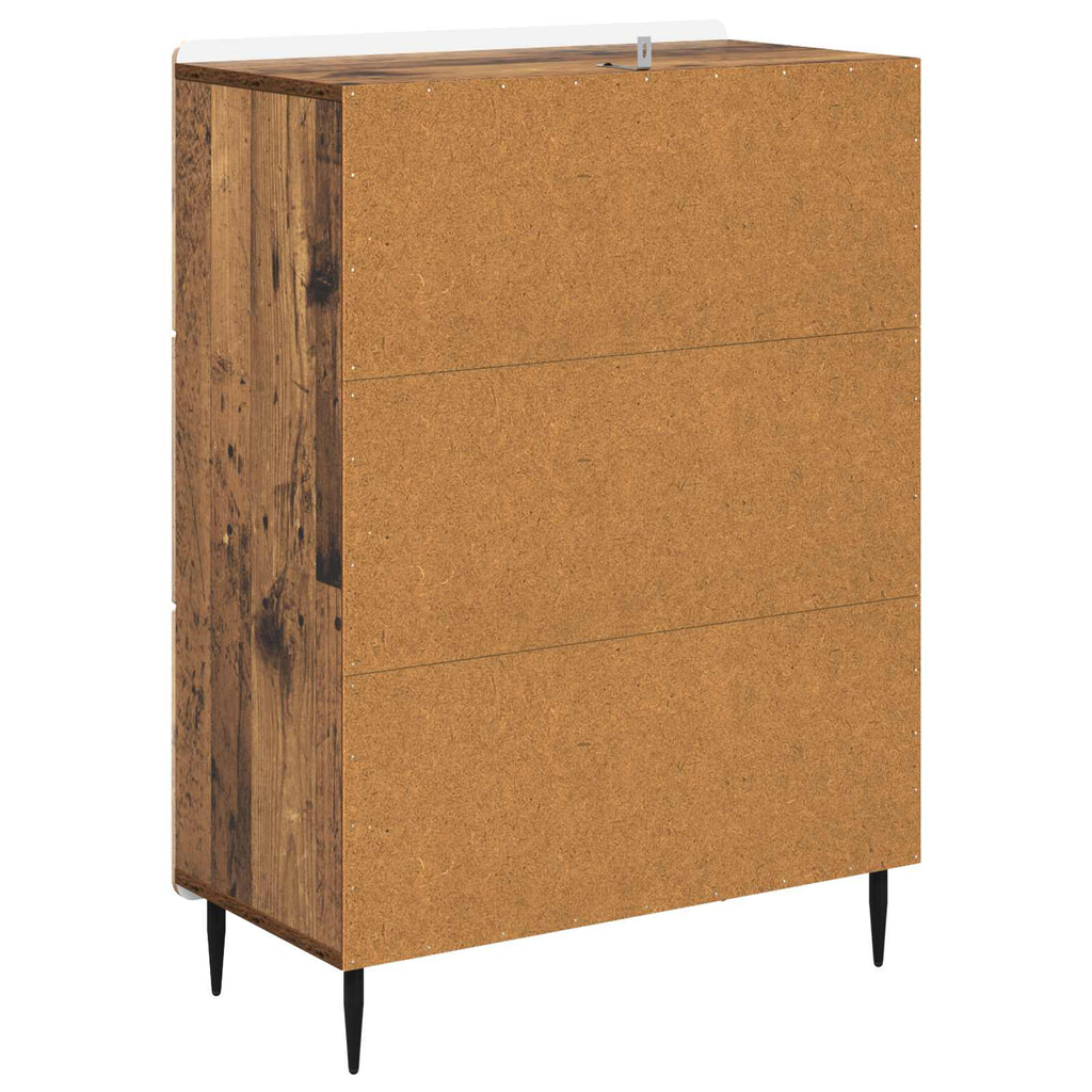 Schubladenschrank Altholz 66 x 34,5 x 92 cm Holzwerkstoff