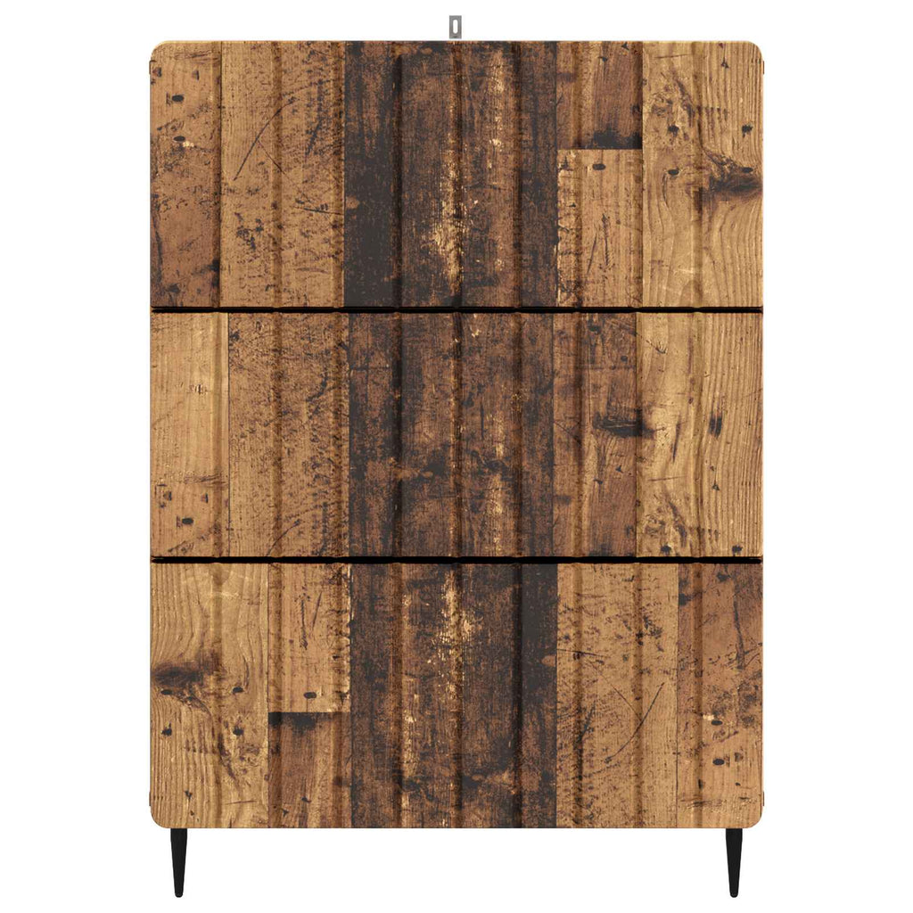 Schubladenschrank Altholz 66 x 34,5 x 92 cm Holzwerkstoff