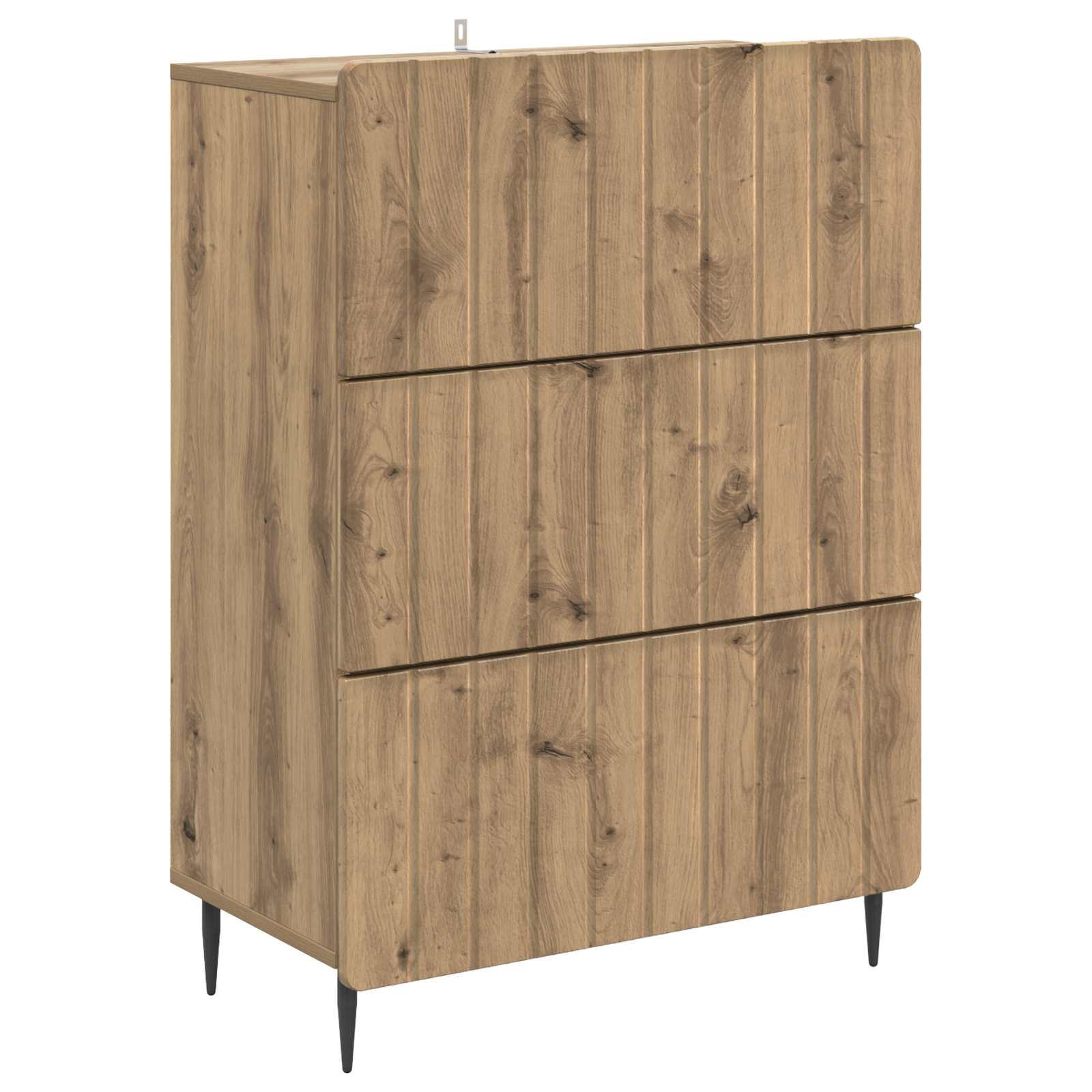 Schubladenschrank Artisan-Eiche 66 x 34,5 x 92 cm Holzwerkstoff