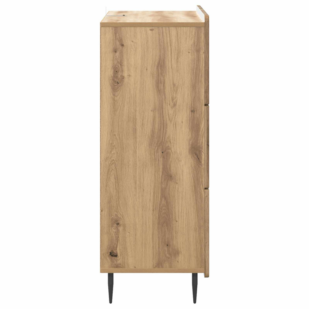 Schubladenschrank Artisan-Eiche 66 x 34,5 x 92 cm Holzwerkstoff