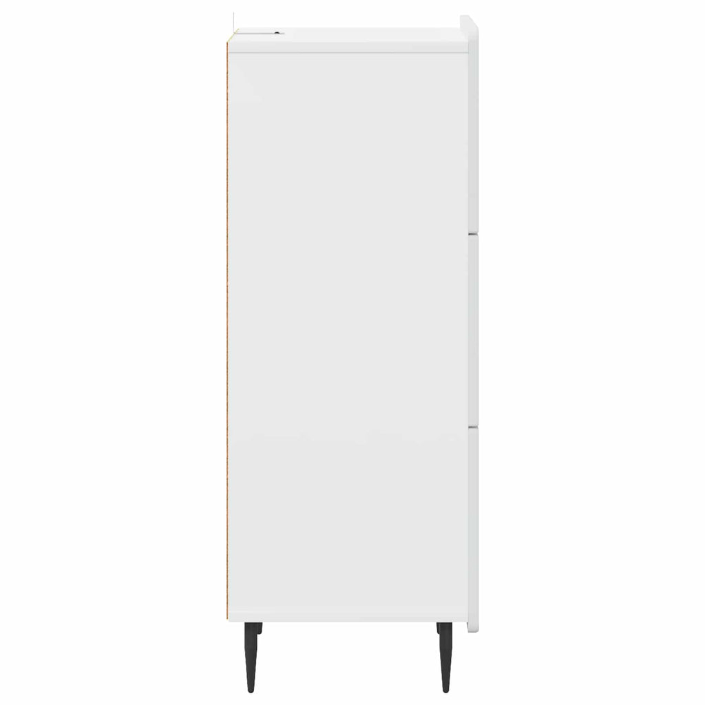 Schubladenschrank Weiß 33 x 34,5 x 92 cm Holzwerkstoff