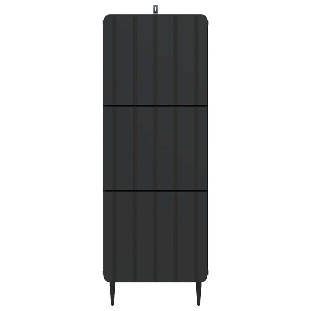 Schubladenschrank Schwarz 33 x 34,5 x 92 cm Holzwerkstoff