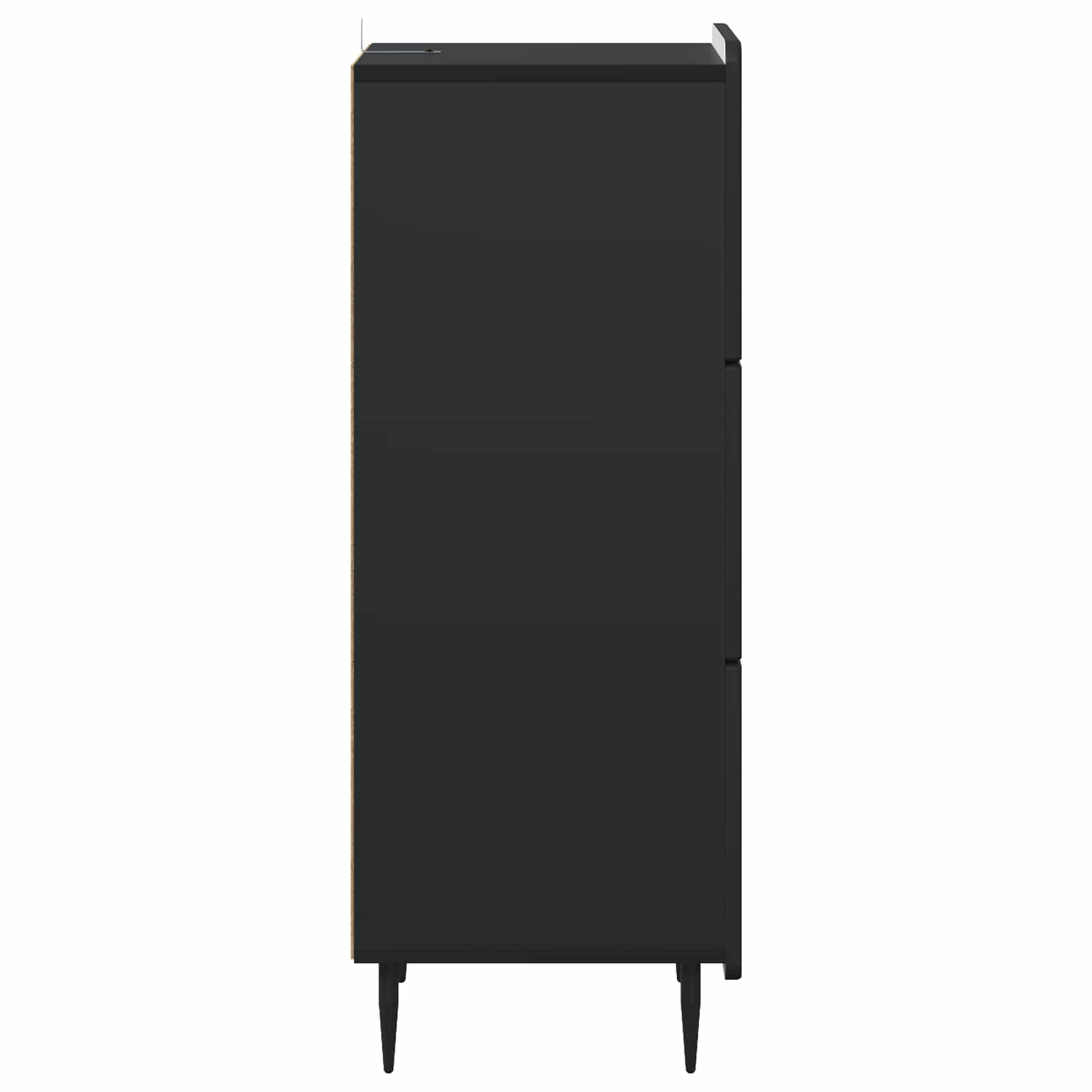 Schubladenschrank Schwarz 33 x 34,5 x 92 cm Holzwerkstoff