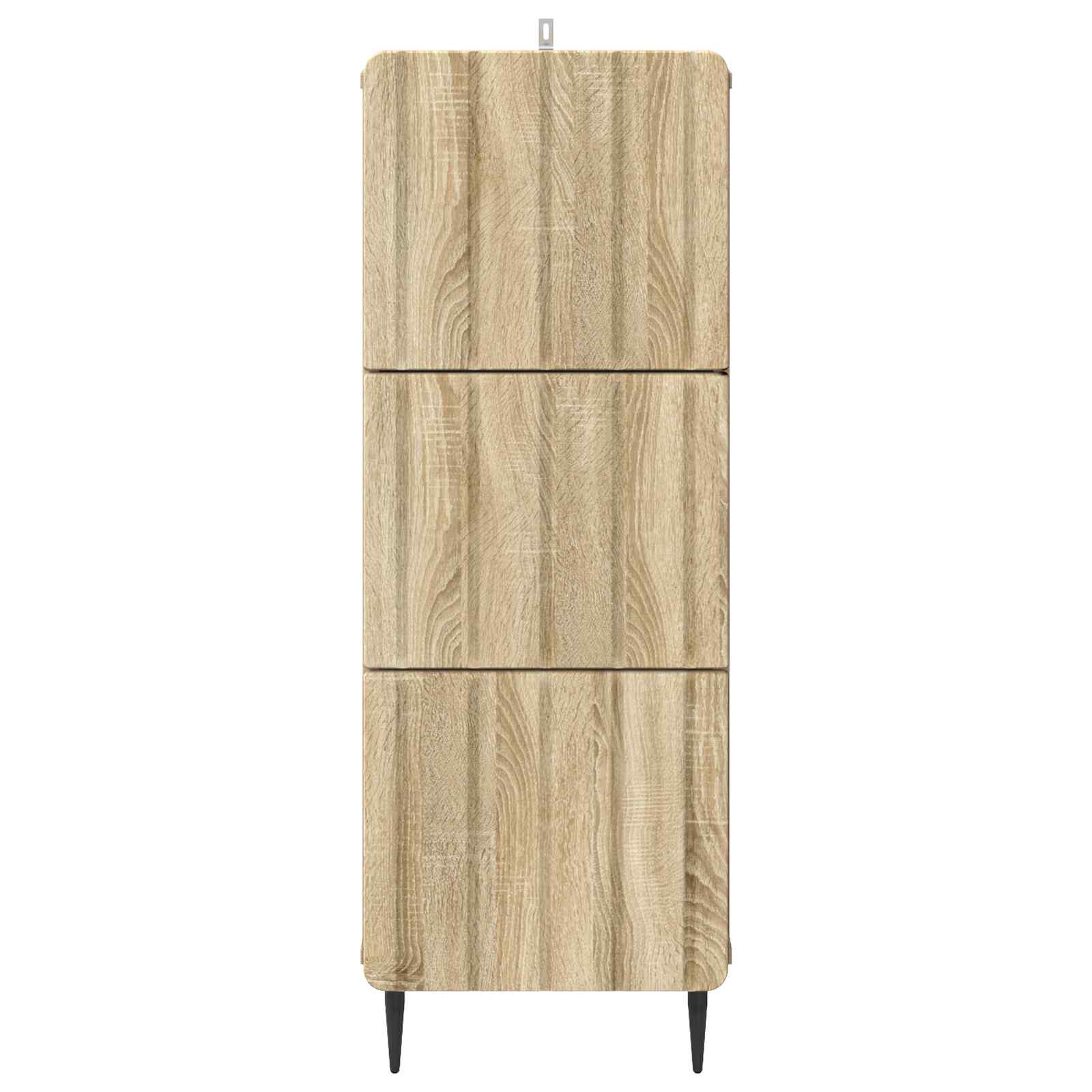Schubladenschrank Sonoma-Eiche 33 x 34,5 x 92 cm Holzwerkstoff
