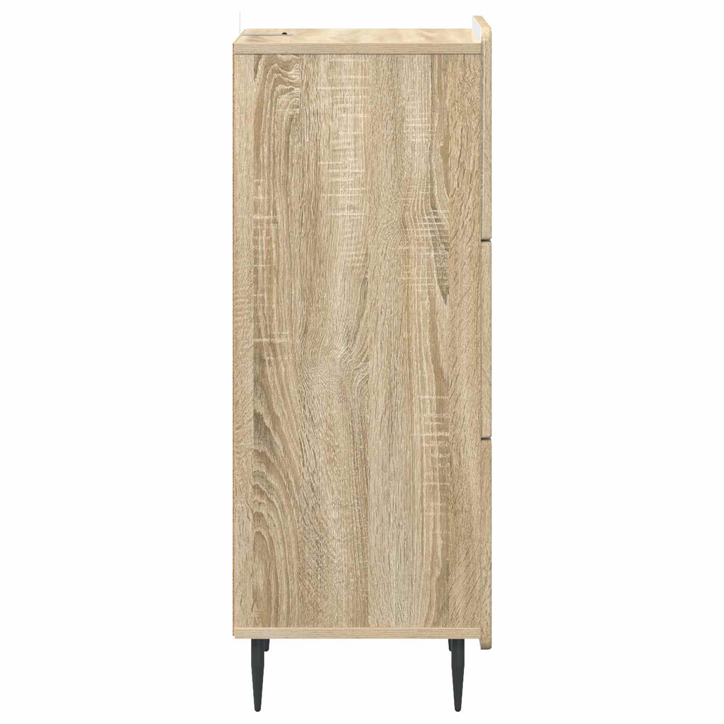 Schubladenschrank Sonoma-Eiche 33 x 34,5 x 92 cm Holzwerkstoff