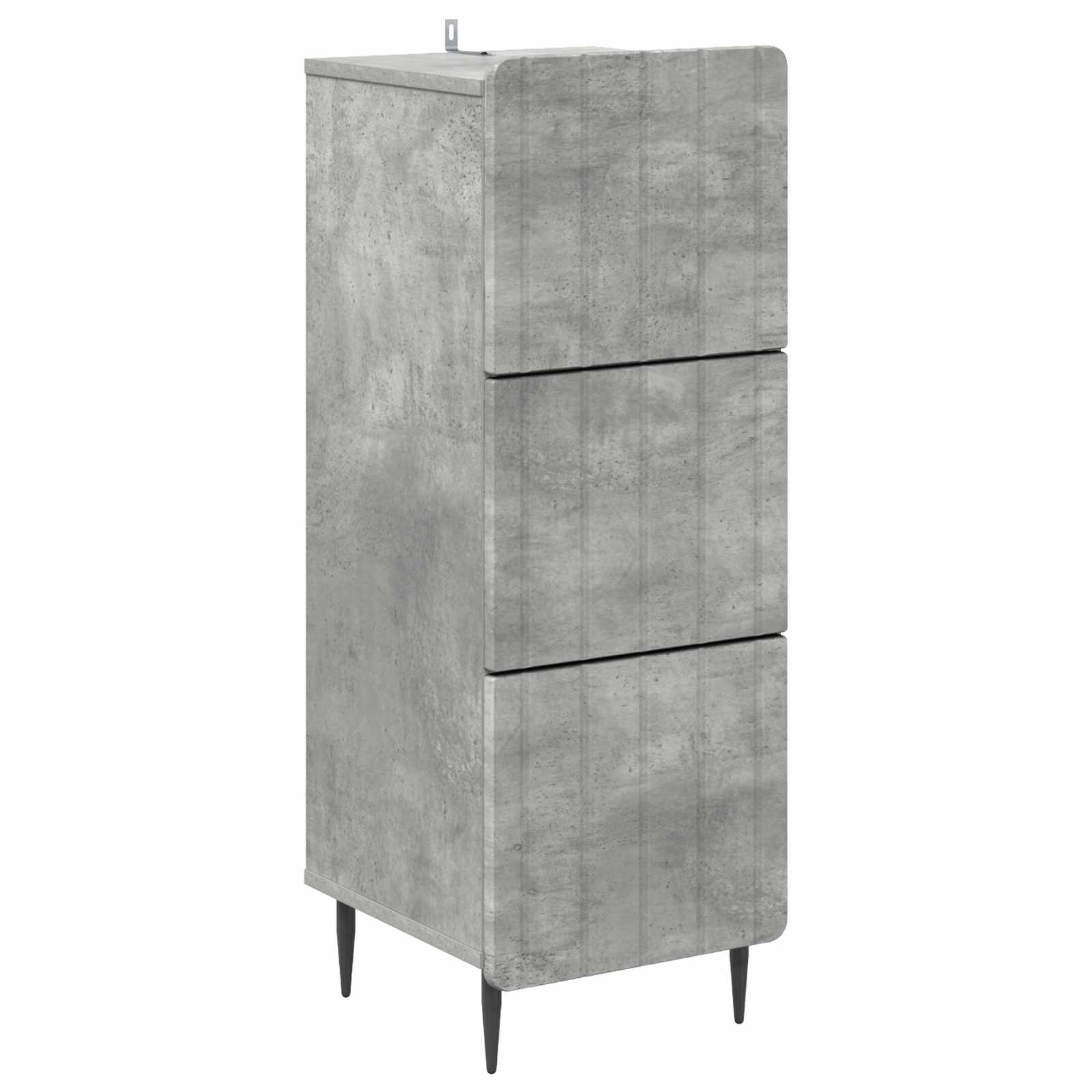 Schubladenschrank Betongrau 33 x 34,5 x 92 cm Holzwerkstoff