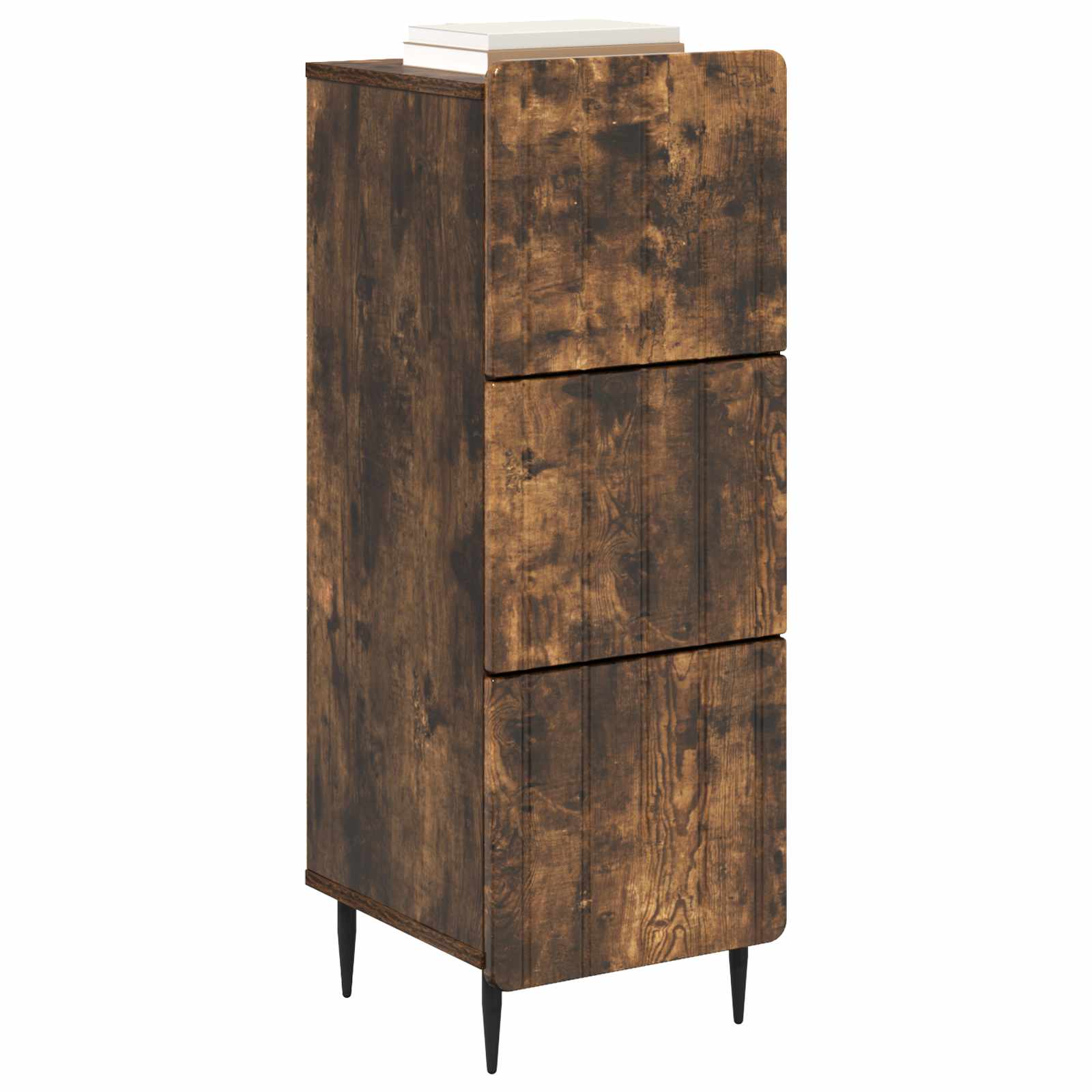 Schubladenschrank Geräucherte Eiche 33 x 34,5 x 92 cm