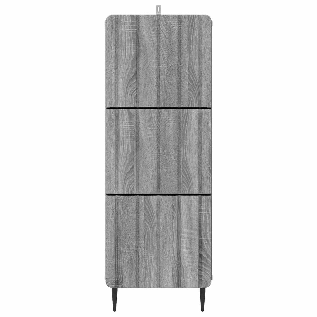 Schubladenschrank Graues Sonoma 33 x 34,5 x 92 cm Holzwerkstoff