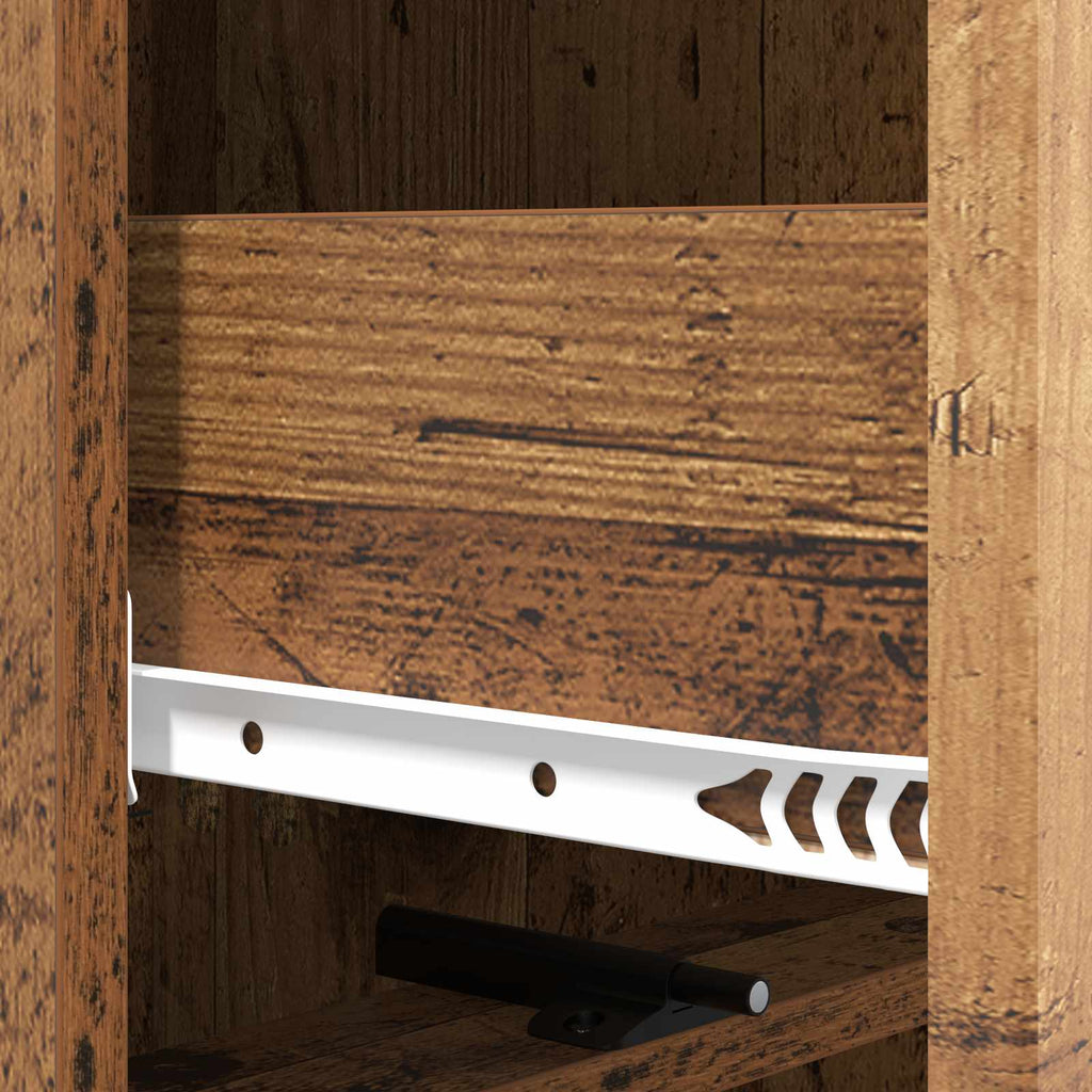 Schubladenschrank Altholz 33 x 34,5 x 92 cm Holzwerkstoff