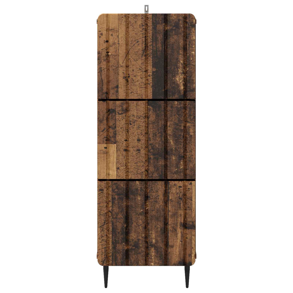Schubladenschrank Altholz 33 x 34,5 x 92 cm Holzwerkstoff
