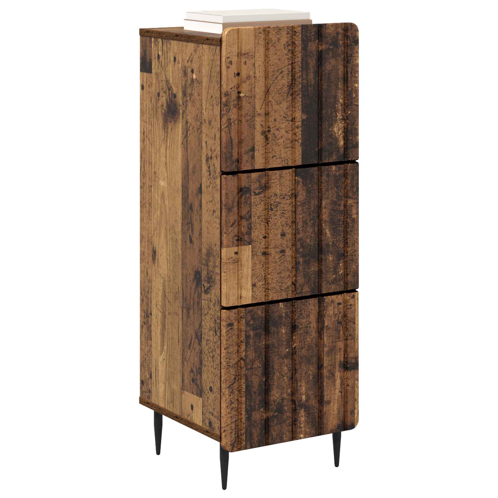 Schubladenschrank Altholz 33 x 34,5 x 92 cm Holzwerkstoff