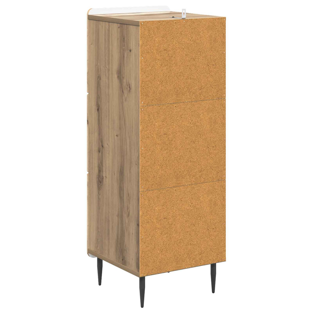 Schubladenschrank Artisan-Eiche 33 x 34,5 x 92 cm Holzwerkstoff