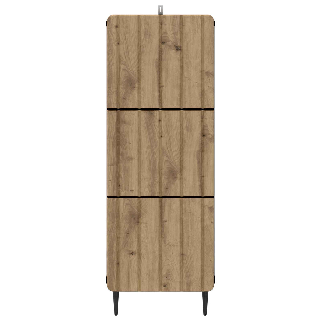 Schubladenschrank Artisan-Eiche 33 x 34,5 x 92 cm Holzwerkstoff