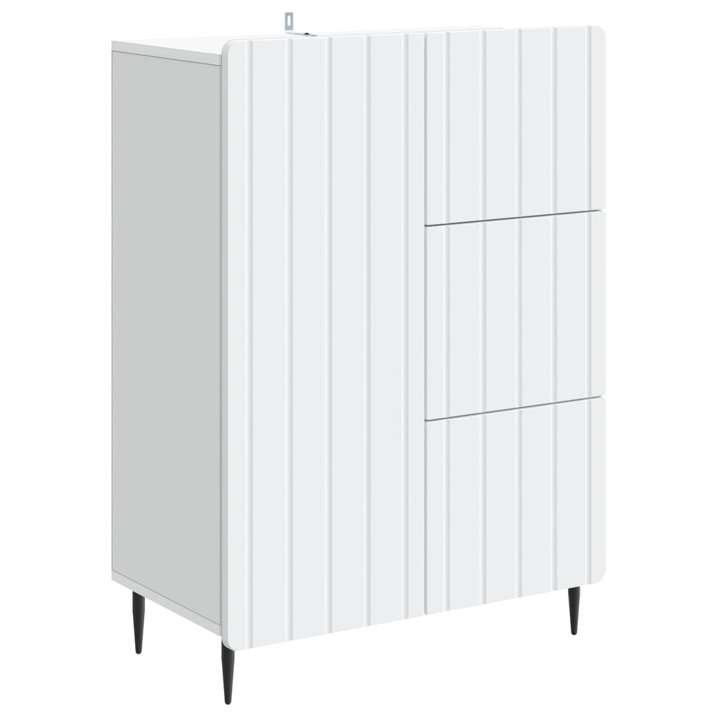 Sideboard mit Schubladen Weiß 66 x 34,5 x 91,5 cm Holzwerkstoff