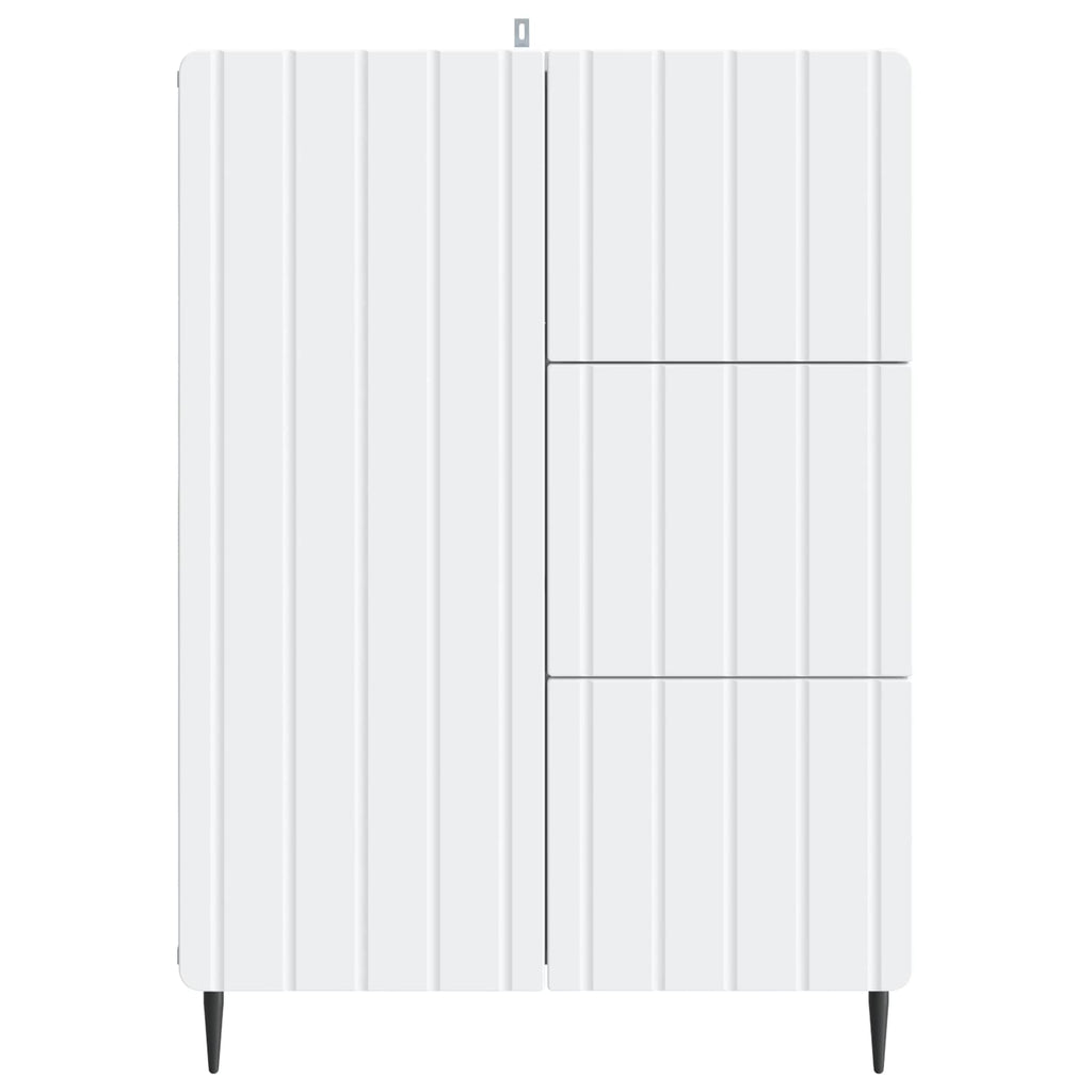 Sideboard mit Schubladen Weiß 66 x 34,5 x 91,5 cm Holzwerkstoff