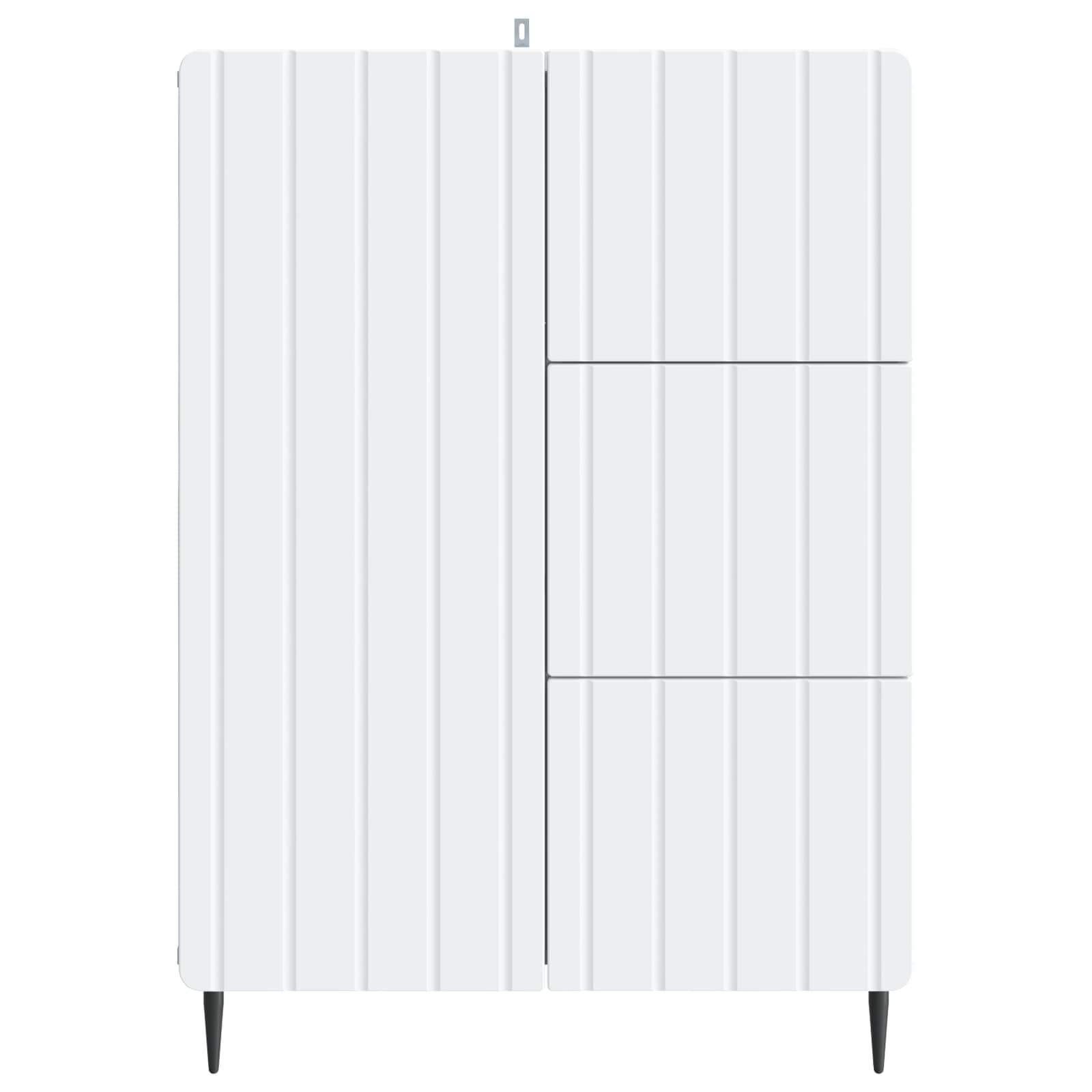 Sideboard mit Schubladen Weiß 66 x 34,5 x 91,5 cm Holzwerkstoff