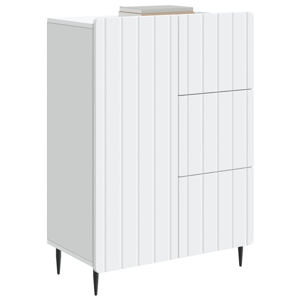 Sideboard mit Schubladen Weiß 66 x 34,5 x 91,5 cm Holzwerkstoff