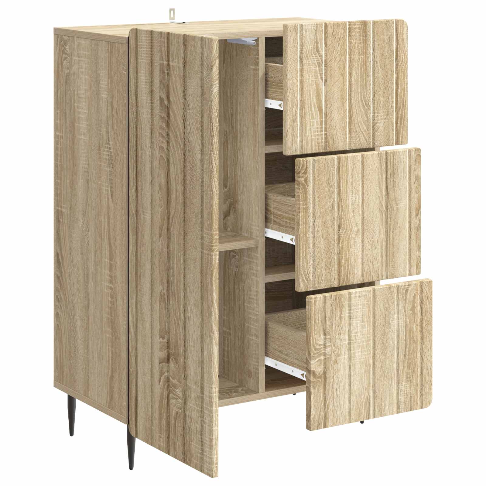 Sideboard Sonoma-Eiche 66 x 34,5 x 91,5 cm Holzwerkstoff