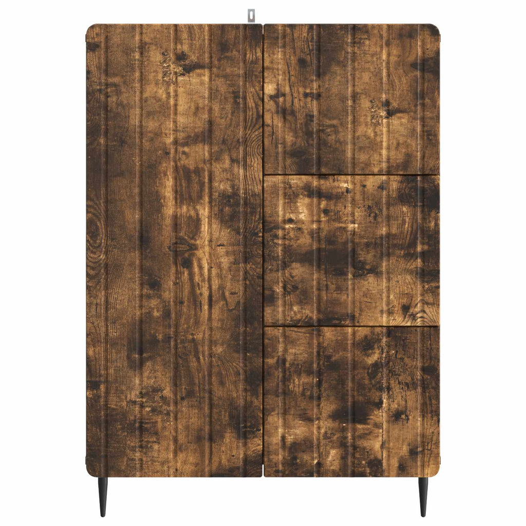 Sideboard Geräucherte Eiche 66 x 34,5 x 91,5 cm Holzwerkstoff