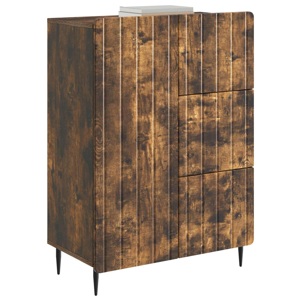 Sideboard Geräucherte Eiche 66 x 34,5 x 91,5 cm Holzwerkstoff