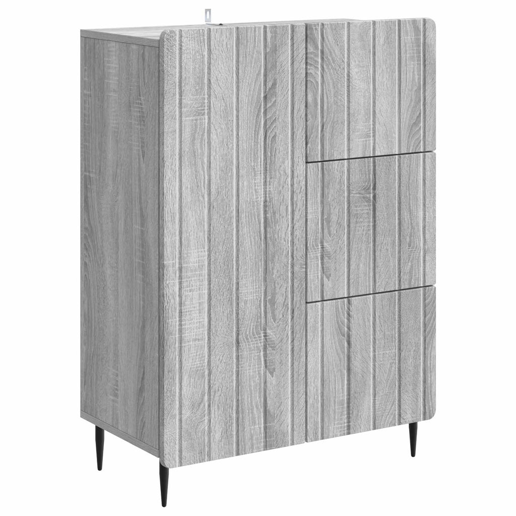 Sideboard Graues Sonoma 66 x 34,5 x 91,5 cm Holzwerkstoff