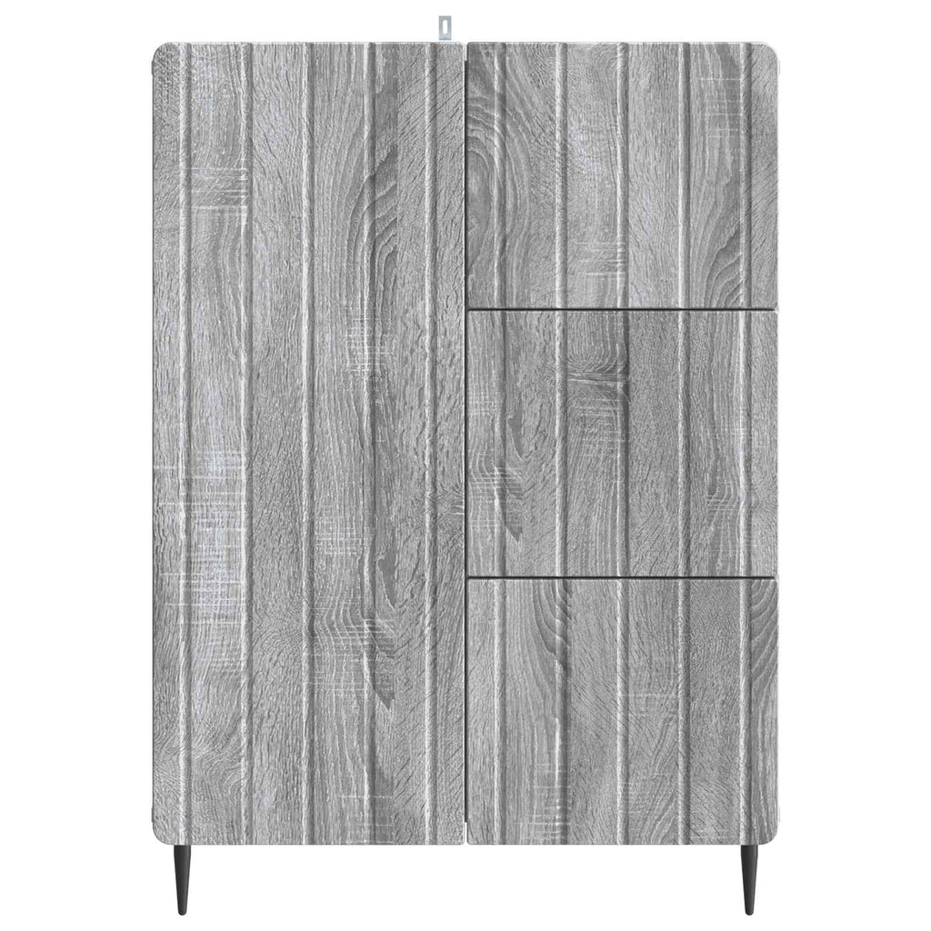 Sideboard Graues Sonoma 66 x 34,5 x 91,5 cm Holzwerkstoff