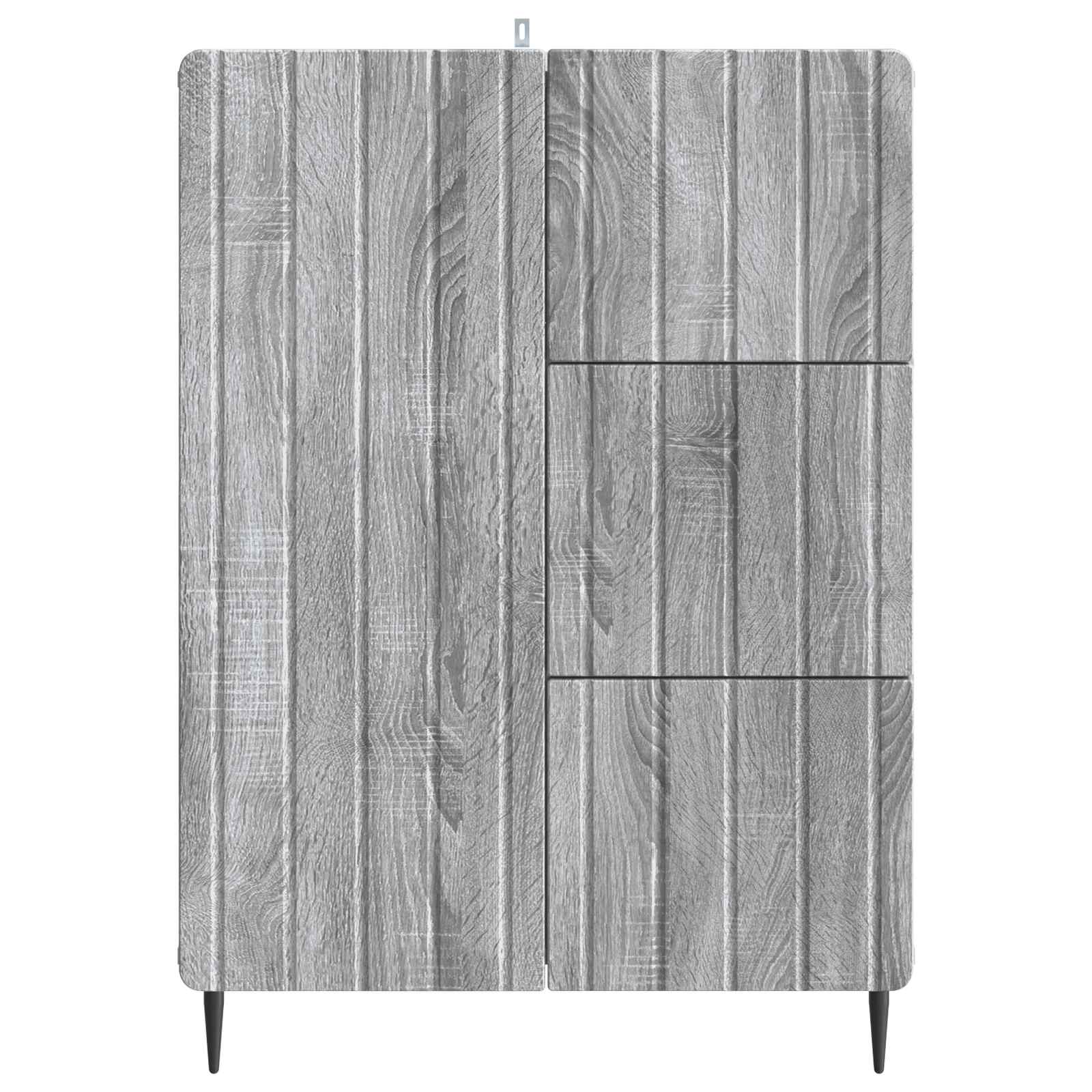 Sideboard Graues Sonoma 66 x 34,5 x 91,5 cm Holzwerkstoff
