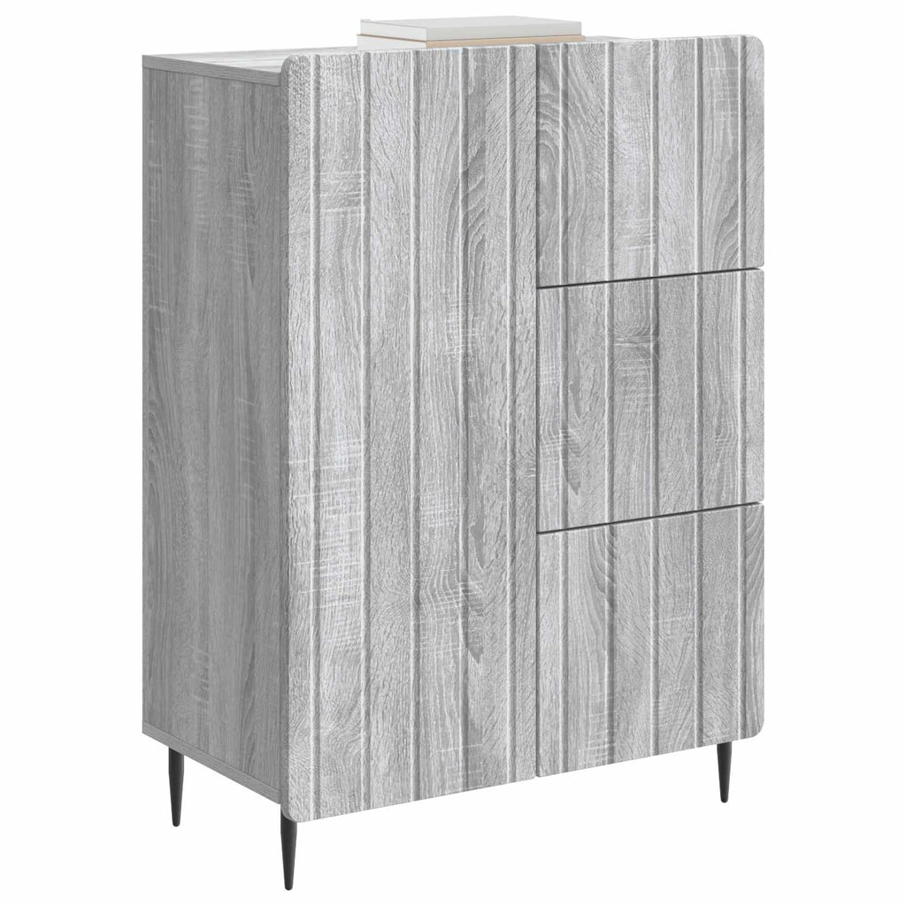 Sideboard Graues Sonoma 66 x 34,5 x 91,5 cm Holzwerkstoff
