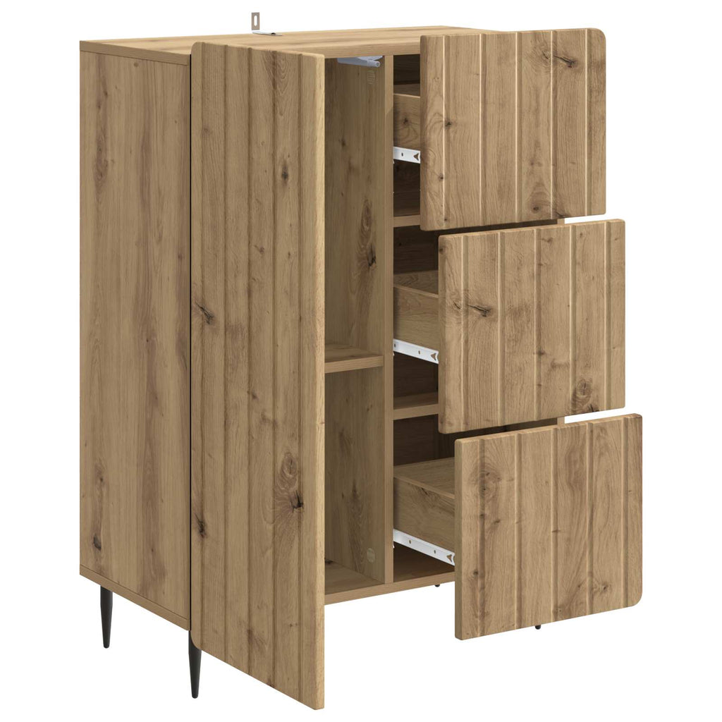 Sideboard Artisan-Eiche 66 x 34,5 x 91,5 cm Holzwerkstoff