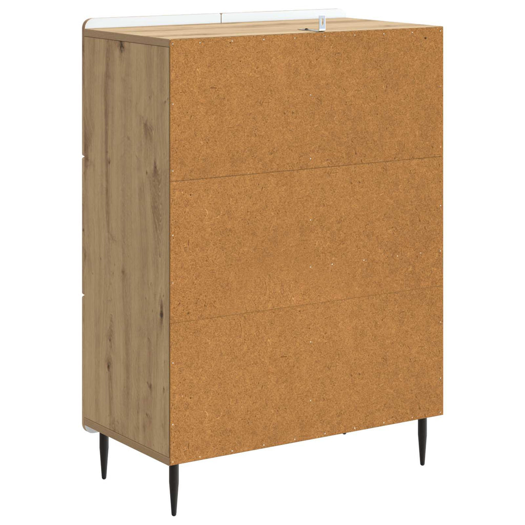 Sideboard Artisan-Eiche 66 x 34,5 x 91,5 cm Holzwerkstoff
