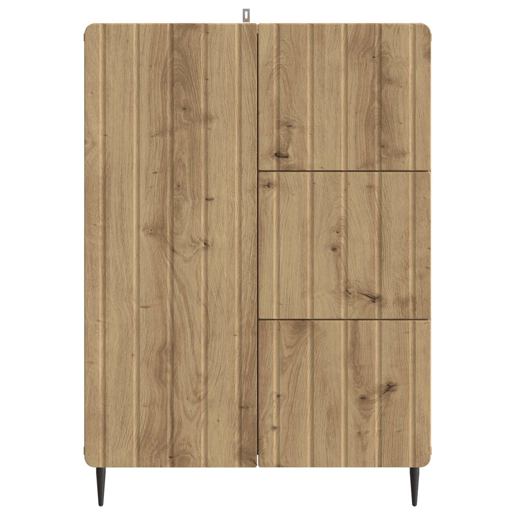 Sideboard Artisan-Eiche 66 x 34,5 x 91,5 cm Holzwerkstoff