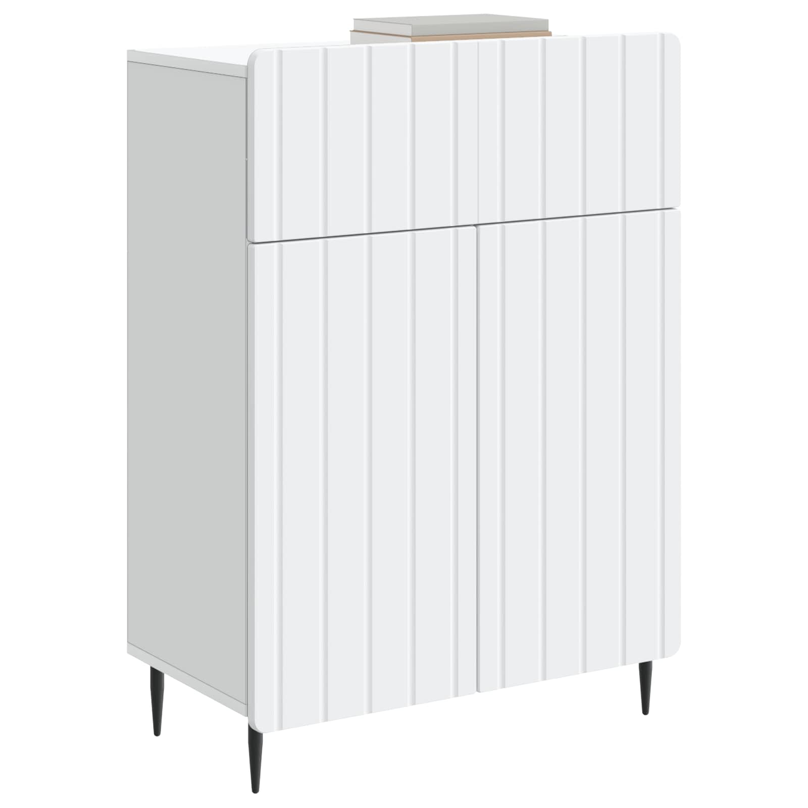 Sideboard mit Schubladen Weiß 66 x 34,5 x 92 cm Holzwerkstoff