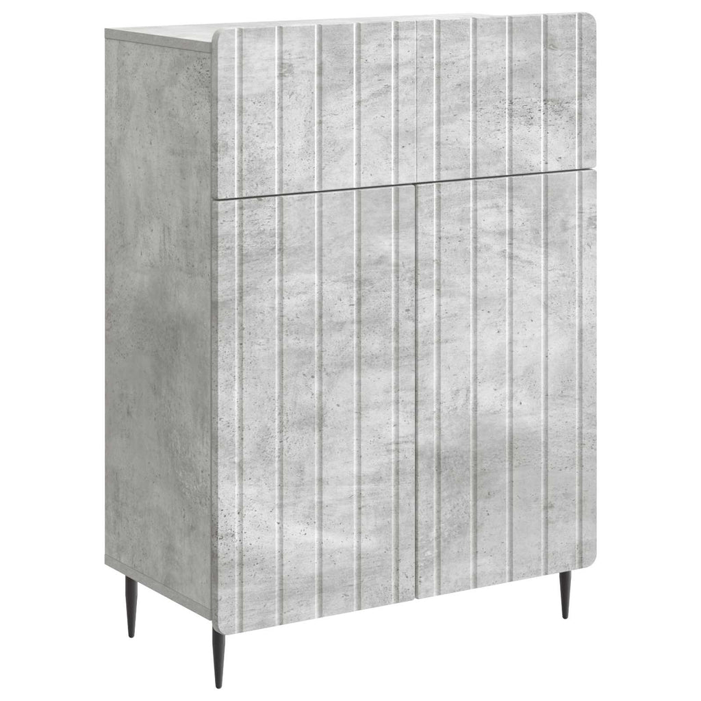 Sideboard Betongrau 66 x 34,5 x 92 cm Holzwerkstoff