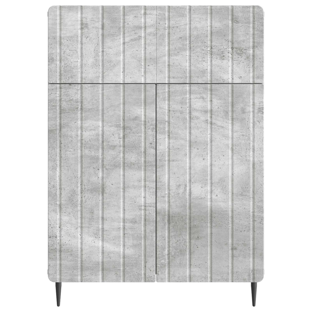 Sideboard Betongrau 66 x 34,5 x 92 cm Holzwerkstoff