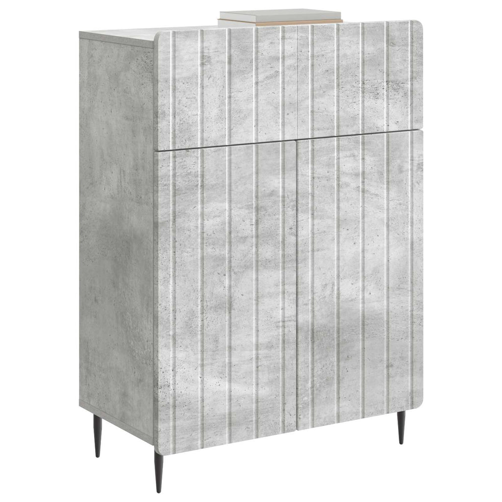 Sideboard Betongrau 66 x 34,5 x 92 cm Holzwerkstoff