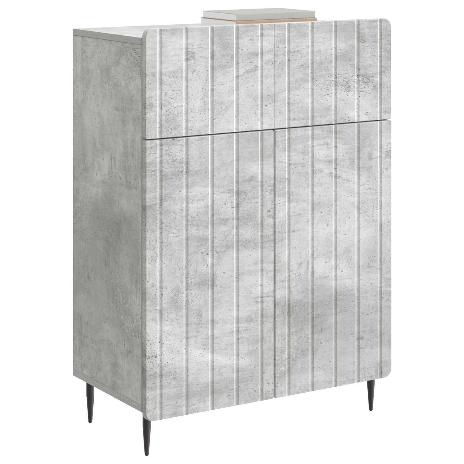 Sideboard Betongrau 66 x 34,5 x 92 cm Holzwerkstoff