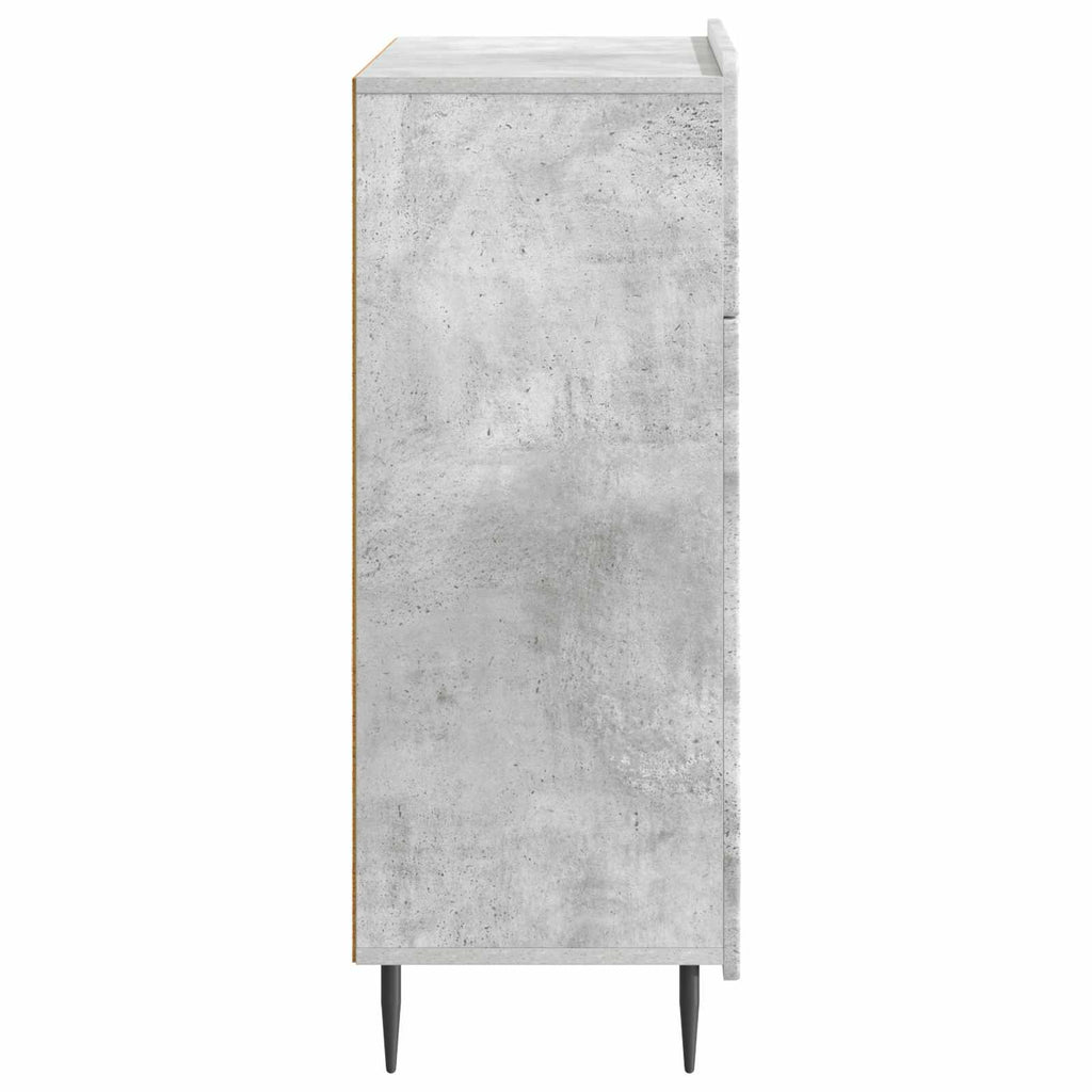 Sideboard Betongrau 66 x 34,5 x 92 cm Holzwerkstoff