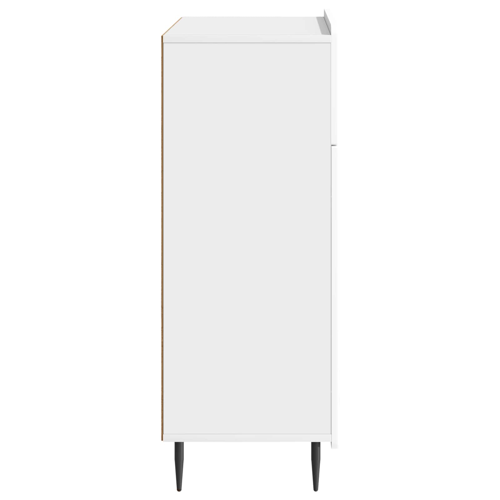 Sideboard Hochglanz Weiß 66 x 34,5 x 92 cm Holzwerkstoff