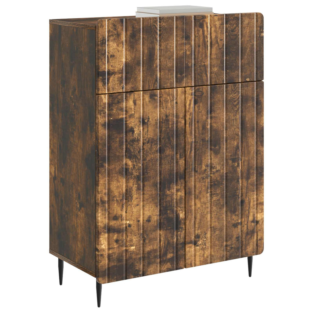 Sideboard Geräucherte Eiche 66 x 34,5 x 92 cm Holzwerkstoff
