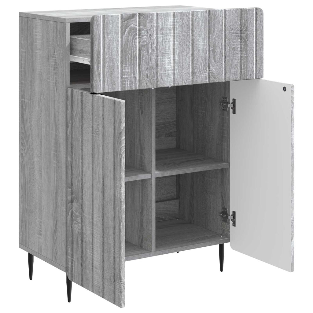 Sideboard Graues Sonoma 66 x 34,5 x 92 cm Holzwerkstoff