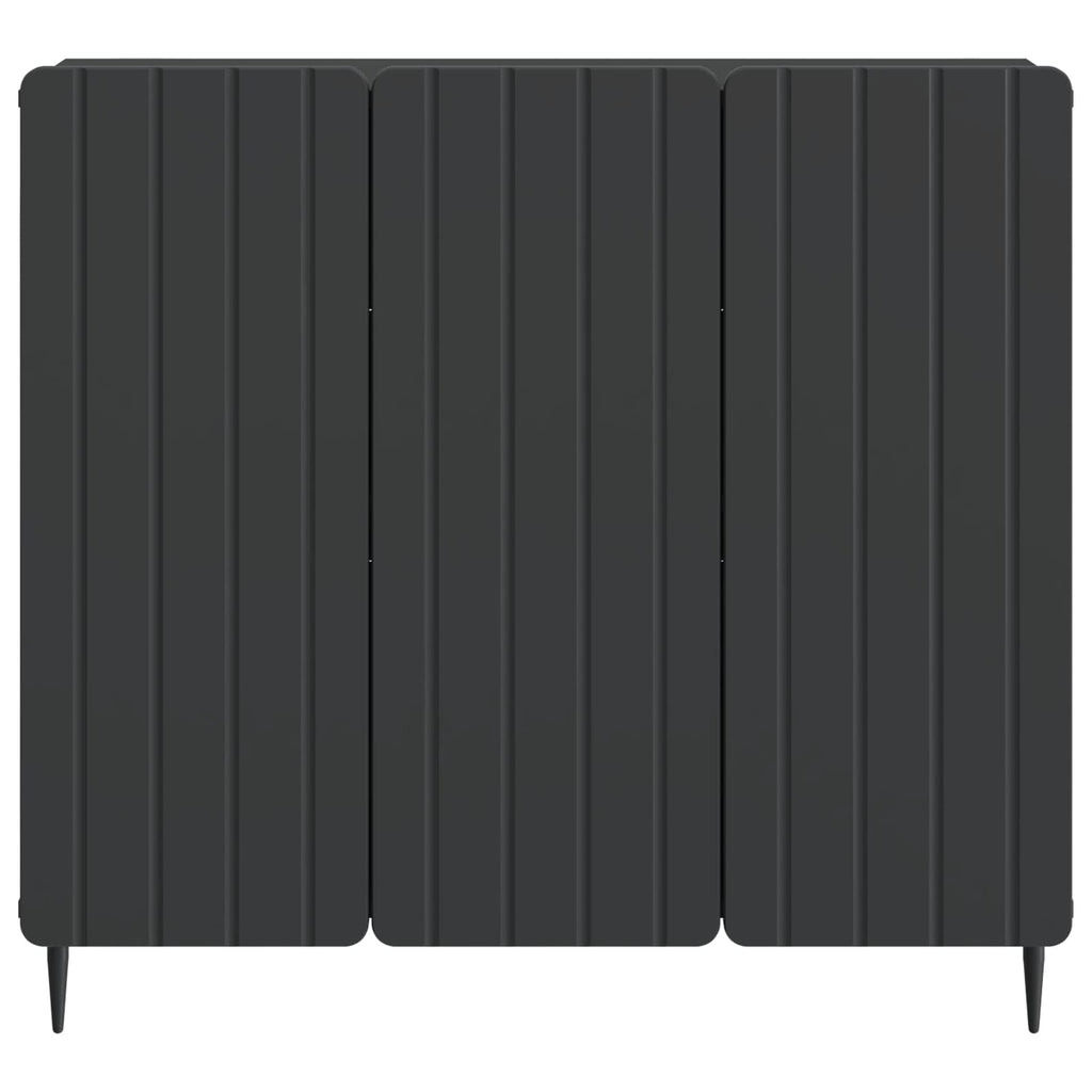 Sideboard Schwarz 89 x 34,5 x 82 cm Holzwerkstoff