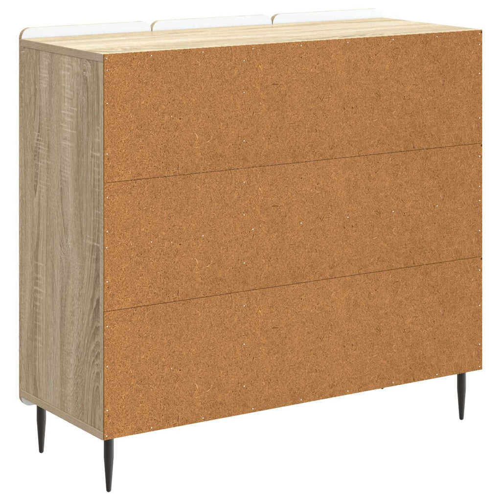 Sideboard Sonoma-Eiche 89 x 34,5 x 82 cm Holzwerkstoff