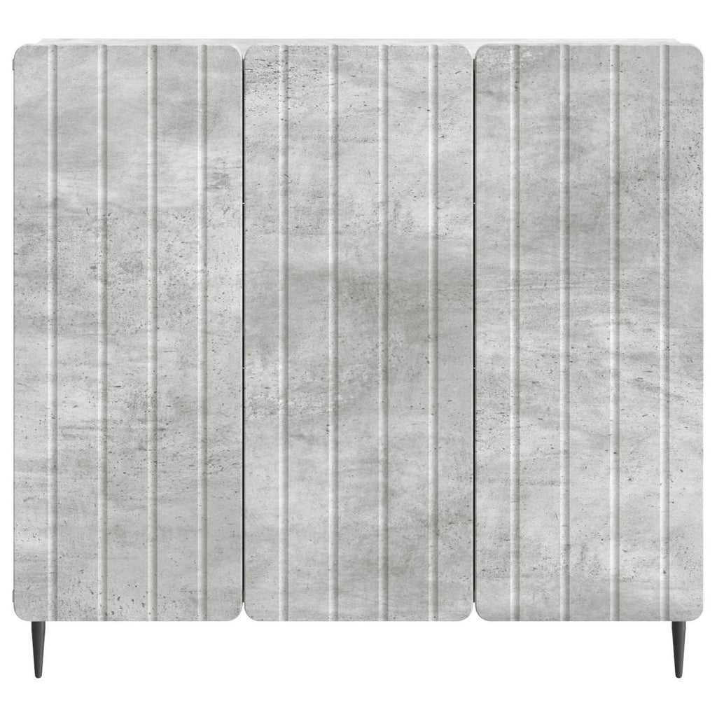 Sideboard Betongrau 89 x 34,5 x 82 cm Holzwerkstoff